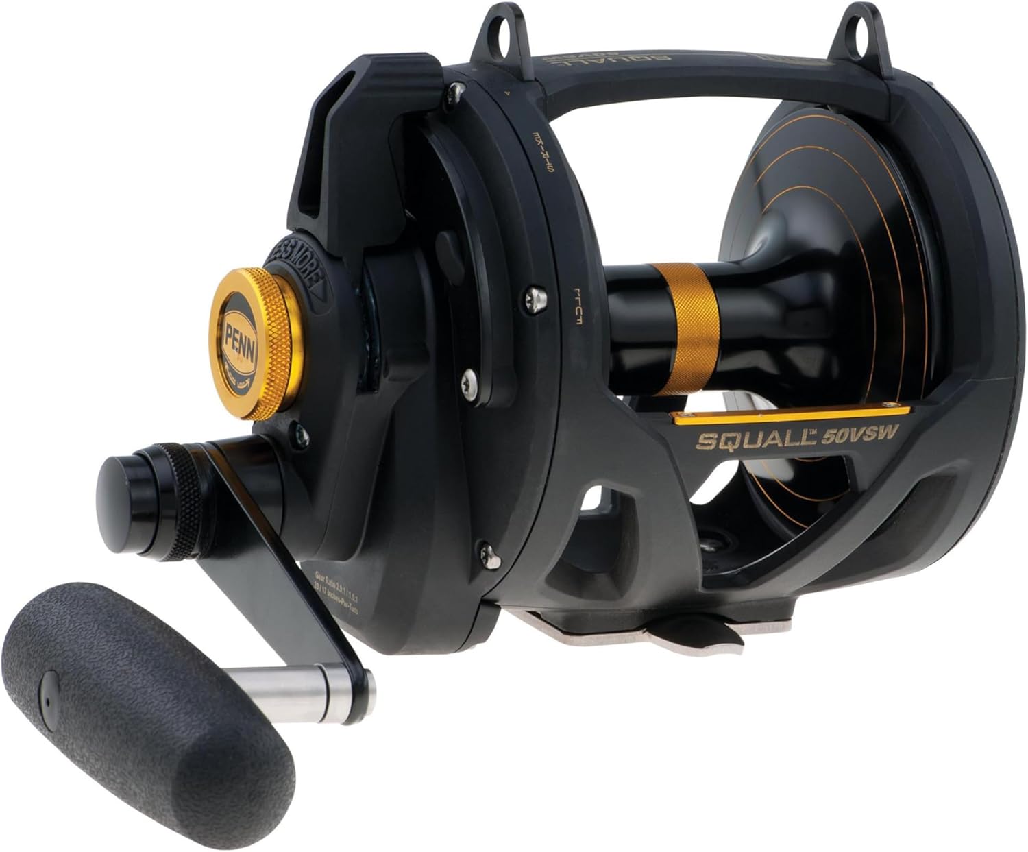 PENN 1292938 Squall Lever Drag 2-Speed Trolling Fishing Reel, 890